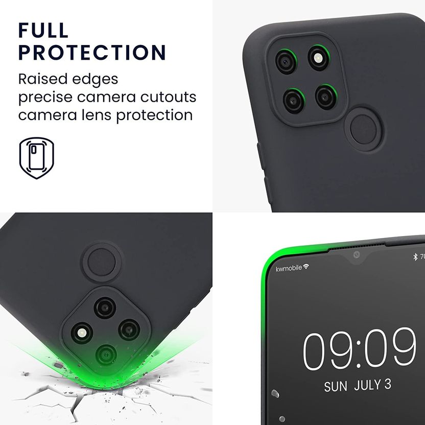 caseunik Back Cover for Realme C21Y Black - Image 4