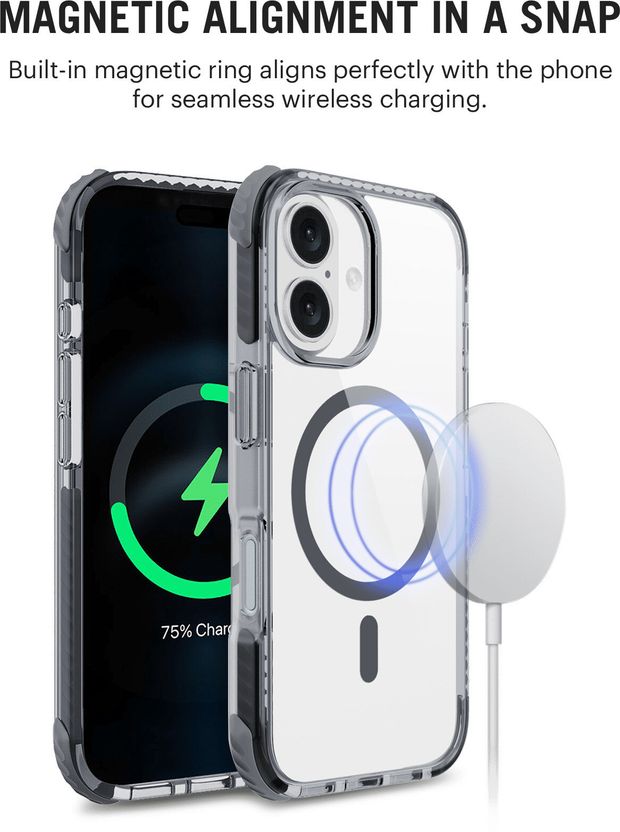 DailyObjects iPhone 16 Plus Back Cover Black - Image 2