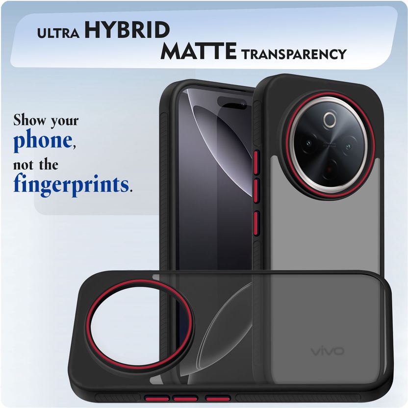 V-TAN Back Cover for Vivo Y300 Pro Black - Image 5