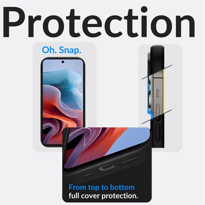 KWINE Case for Realme P4R 5G, Black, Matte Finish - Image 3