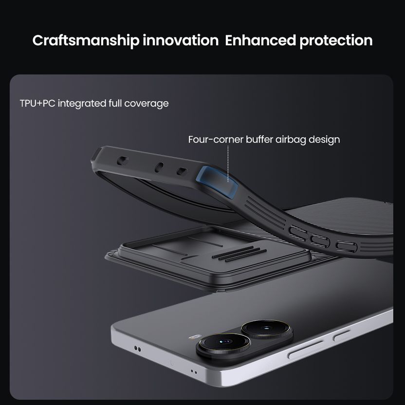YAJAY Back Cover for POCO X7 Pro 5G Black - Image 3