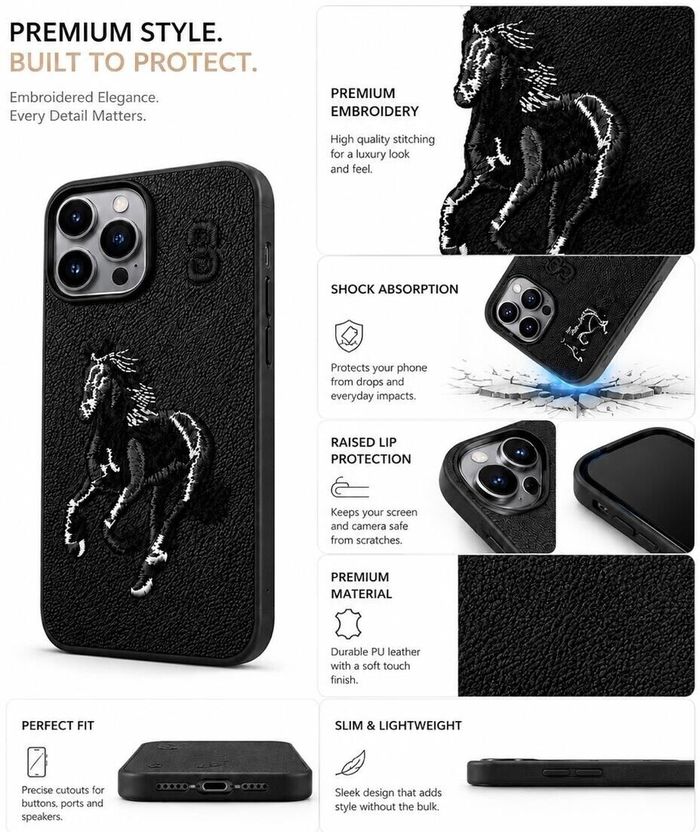 Hoccroxx iPhone 11 Pro Pu Leather Back Cover - Image 2