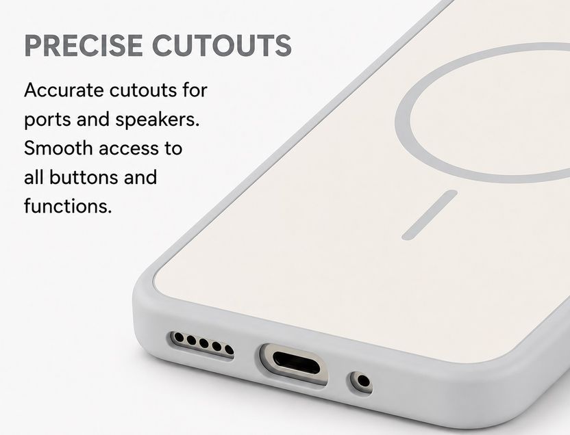 Aaghosh Back Cover for Vivo V23e 5G, Grey - Image 3