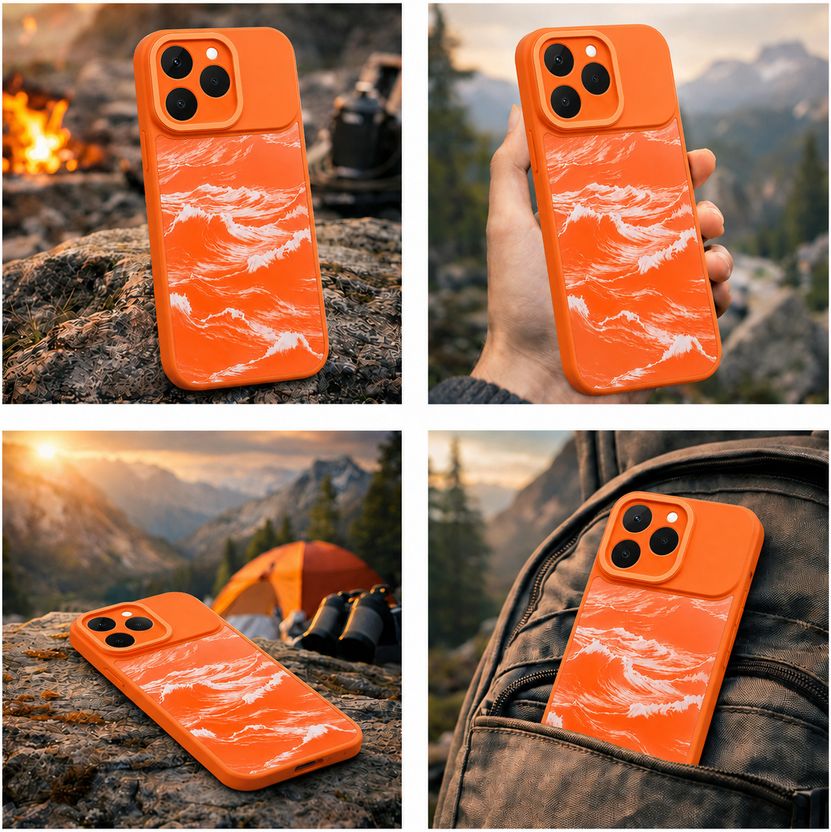 Knotyy Back Cover for vivo V70 FE, Orange - Image 4