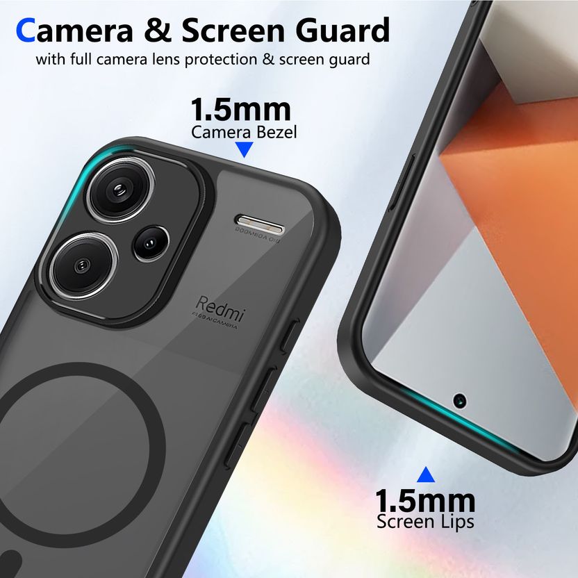 Cover Alive Back Cover for Redmi Note 13 Pro Plus 5G (Black) - Image 4