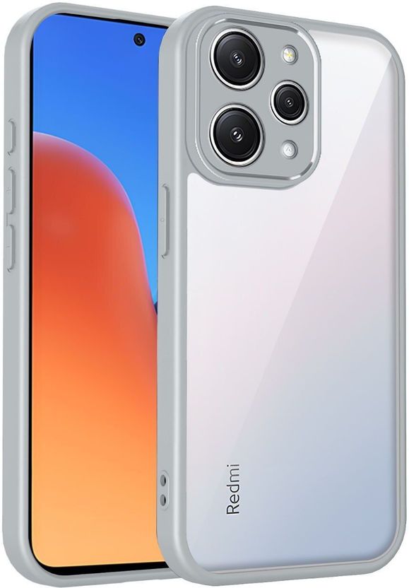 Kypo Back Cover for Mi Redmi 12 4G (Grey, Transparent) - Image 1