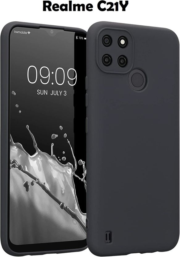 caseunik Back Cover for Realme C21Y Black - Image 1