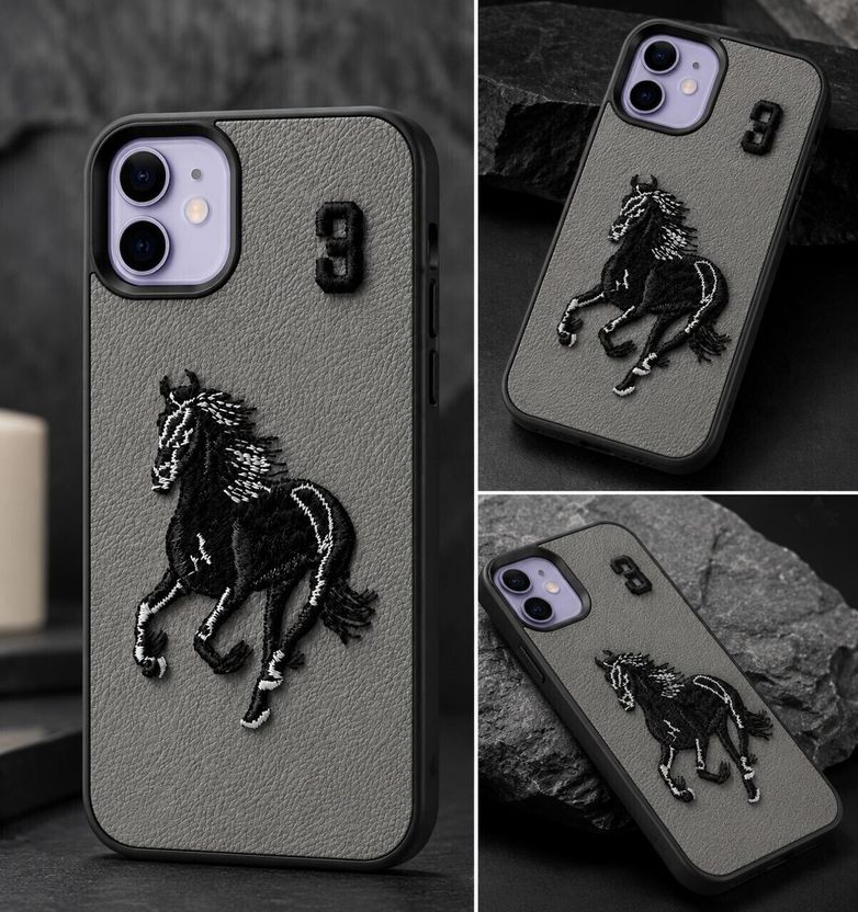 Casetrue Iphone 12 Back Cover, Pu Leather - Image 2