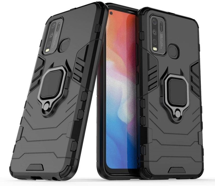 Casewilla Vivo Y50 Back Cover Black Shock Proof - Image 1