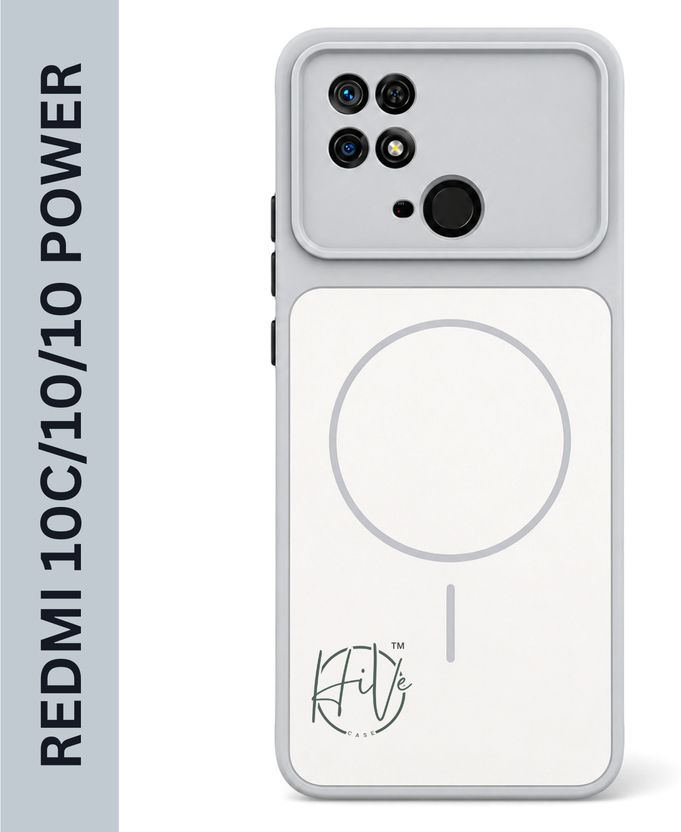 Hive Back Cover for Redmi 10C, 10, 10 Power (Grey) - Image 1