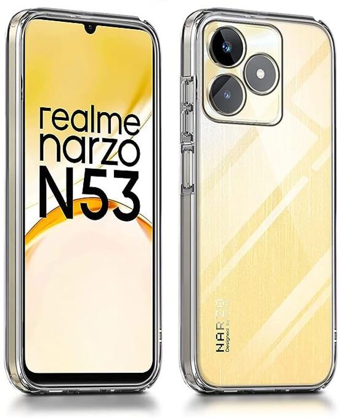 ZAMN Back Cover for REALME NARZO N53 4G (Transparent, Silicon) - Image 2