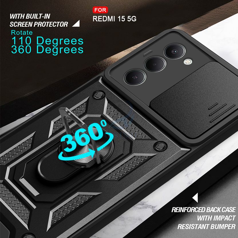 AESTMO Back Cover for Redmi 15 5G Black - Image 4