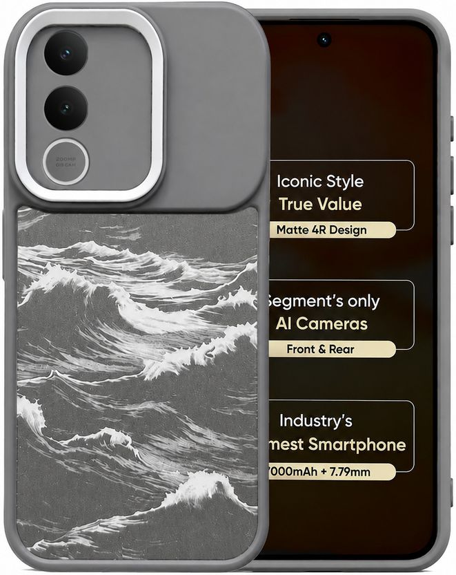 Knotyy Back Cover for vivo V70 FE, Orange - Image 6