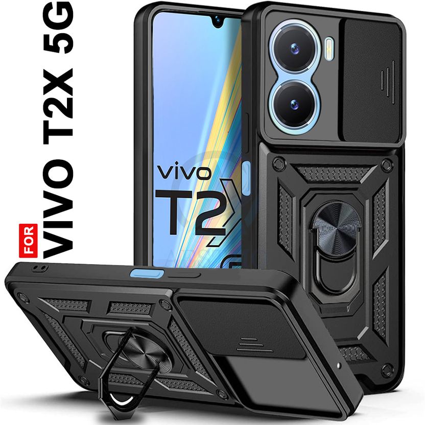 AESTMO Back Cover for Vivo T2X 5G Black - Image 1