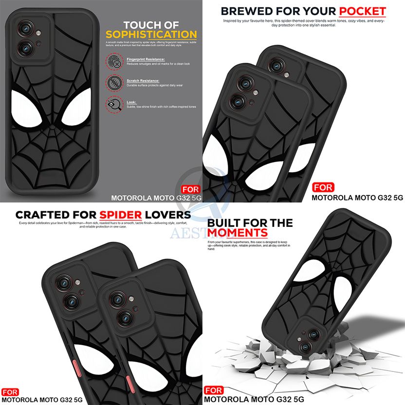 AESTMO Back Cover for Moto G32 5G Black - Image 5