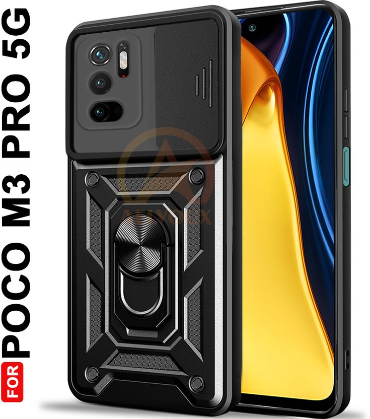 AelVouX Back Cover for Poco M3 Pro 5G Blue Slider - Image 6