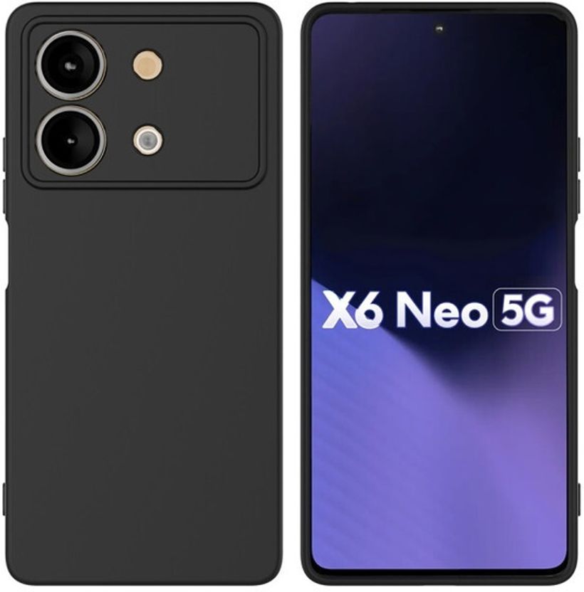 SmartPoint Back Cover for POCO X6 Neo 5G Black - Image 2