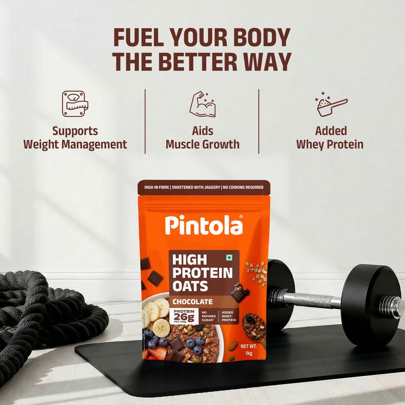 Pintola 26g High Protein Oats, Dark Chocolate - Image 5