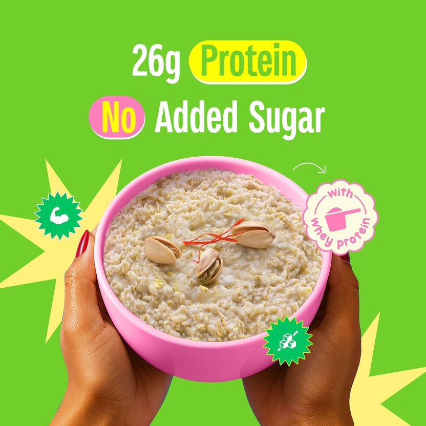 Yogabar High Protein Oats, Kesar Pista Kulfi, 26g - Image 7