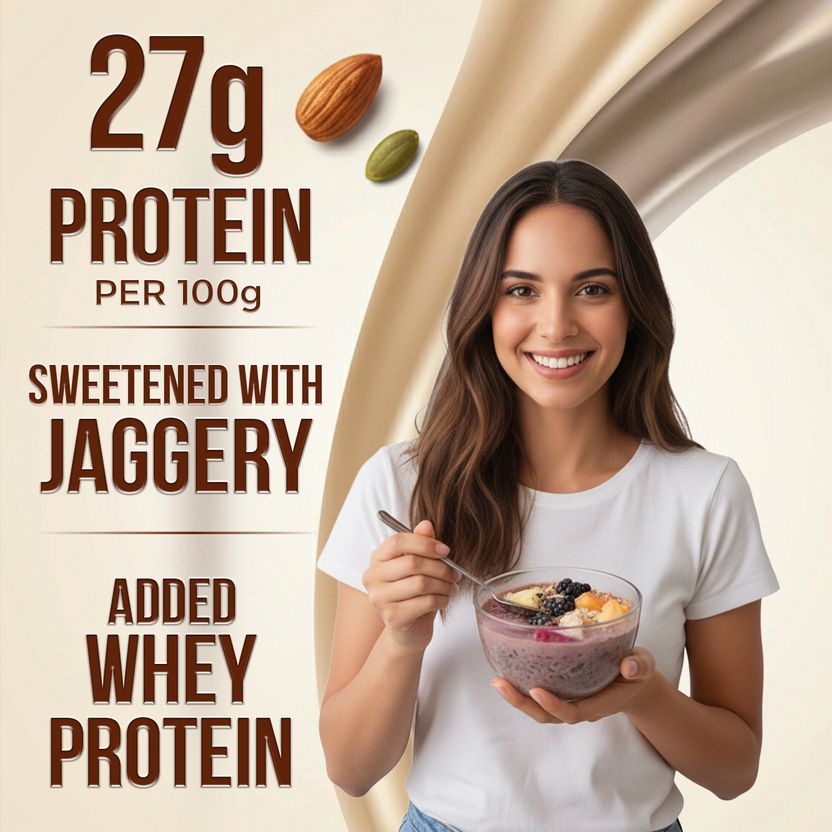 NutroVally Protein Oats Jaggery Sweetened 27g - Image 3