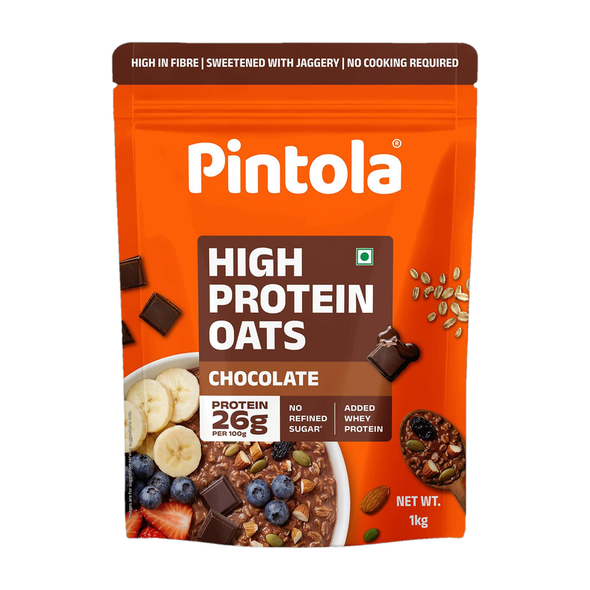 Pintola 26g High Protein Oats, Dark Chocolate - Image 1