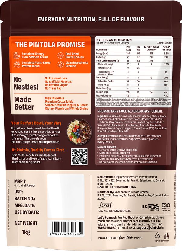 Pintola High Protein Muesli 25g - Image 8