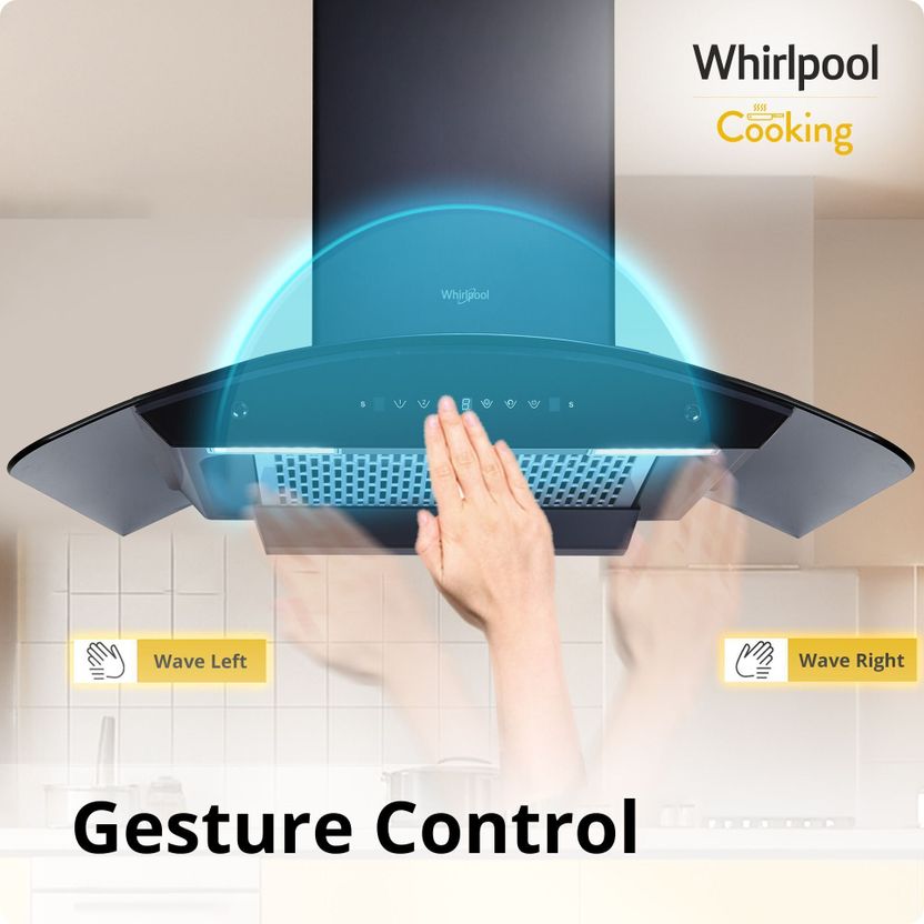 Whirlpool CGFL PRO 904 90 cm Curved Glass Chimney - Image 5