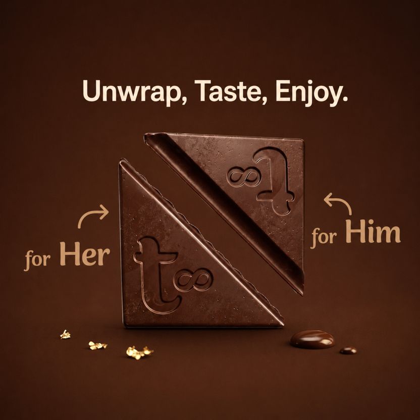 Dark Tabs Chocolate for Couples - Image 4