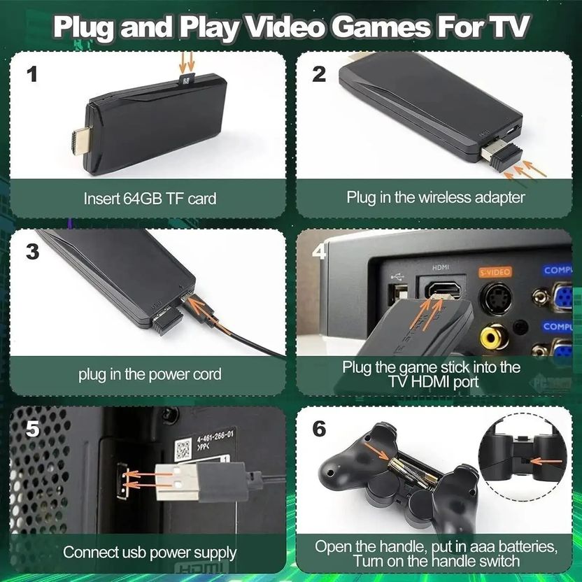 M8 Retro Game Stick Console 2.4G Dual Wireless - Image 5