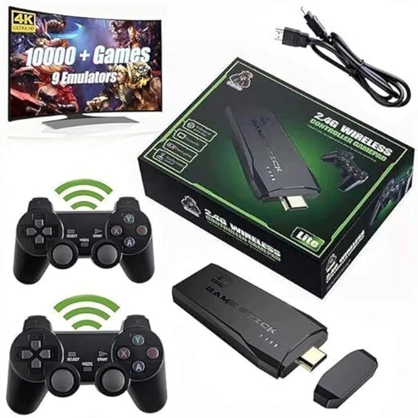 Game Stick 2.4G Wireless Classic Video Game, 4K - Image 1