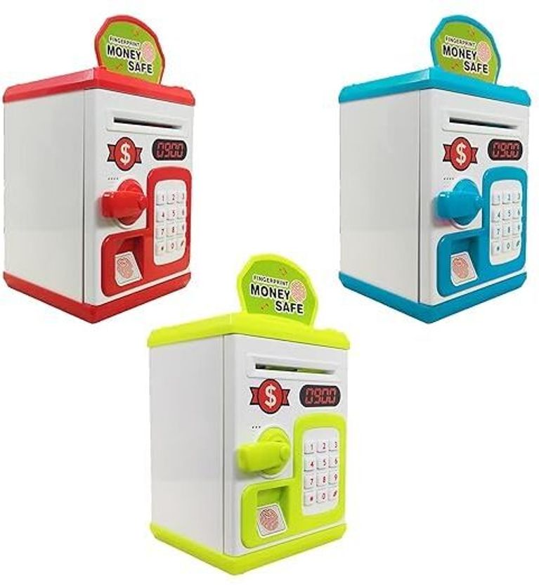 K.D Tinytots Fingerprint Money Safe ATM for Kids - Image 2