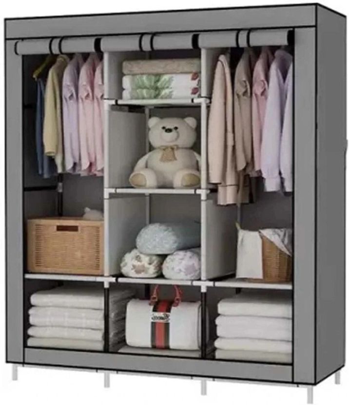 SHOEVAULT Grey Carbon Steel Collapsible Wardrobe - Image 6