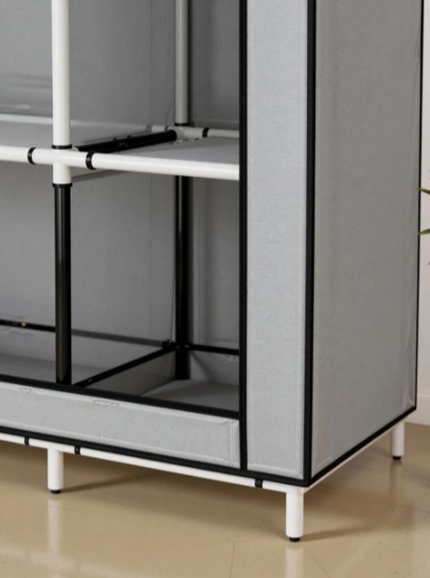 SHOEVAULT Grey Carbon Steel Collapsible Wardrobe - Image 4