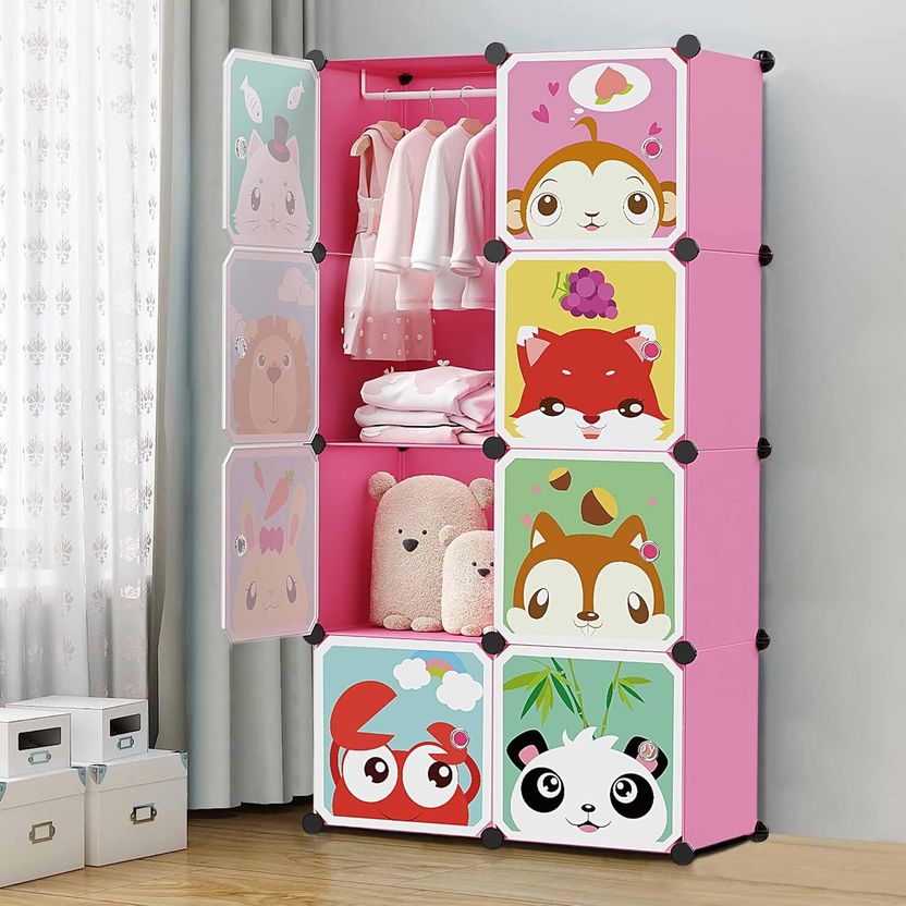 LUHI 8-Door 8-Shelf Plastic Almirah for Kids - Image 9