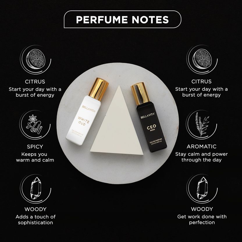 BELLAVITA CEO MAN & WHITE OUD Perfume Combo 40ml - Image 2