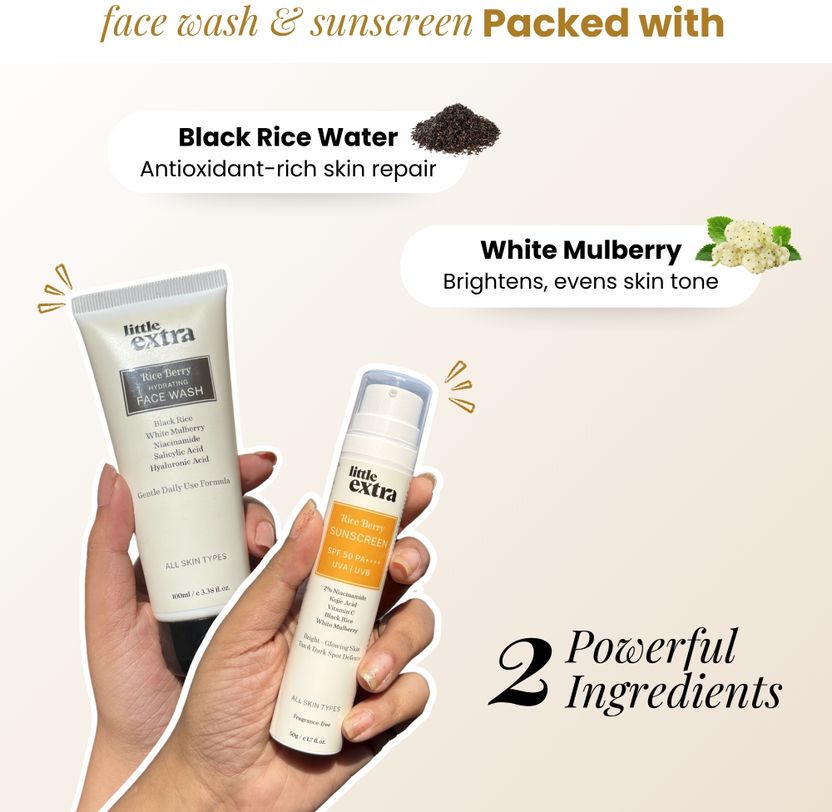 Little Extra Rice Berry Hydrating Face Wash 100 ml - Image 6