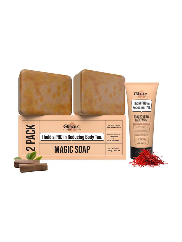 Ghar Soaps De-Tan Magic Combo Pack of 2 - Image 3