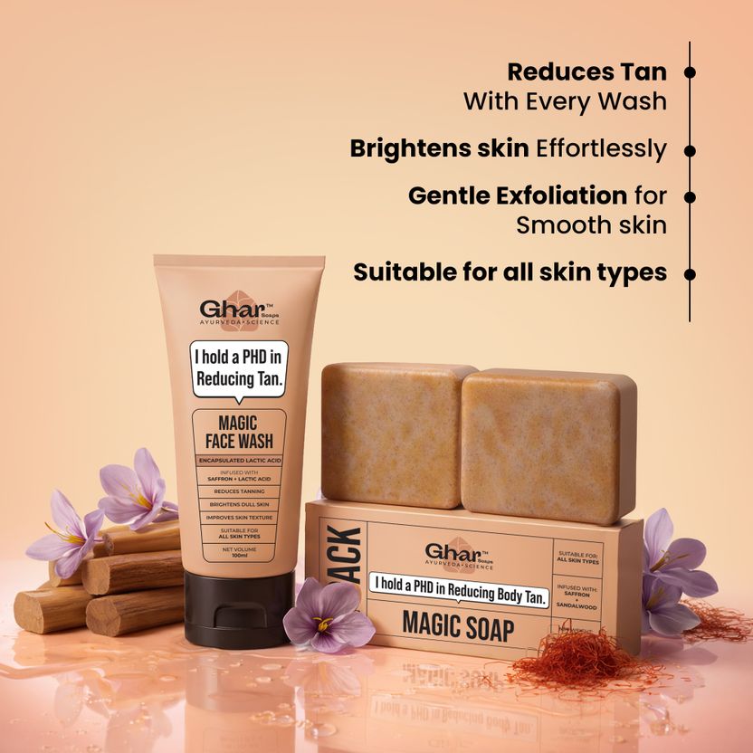 Ghar Soaps De-Tan Magic Combo Pack of 2 - Image 5