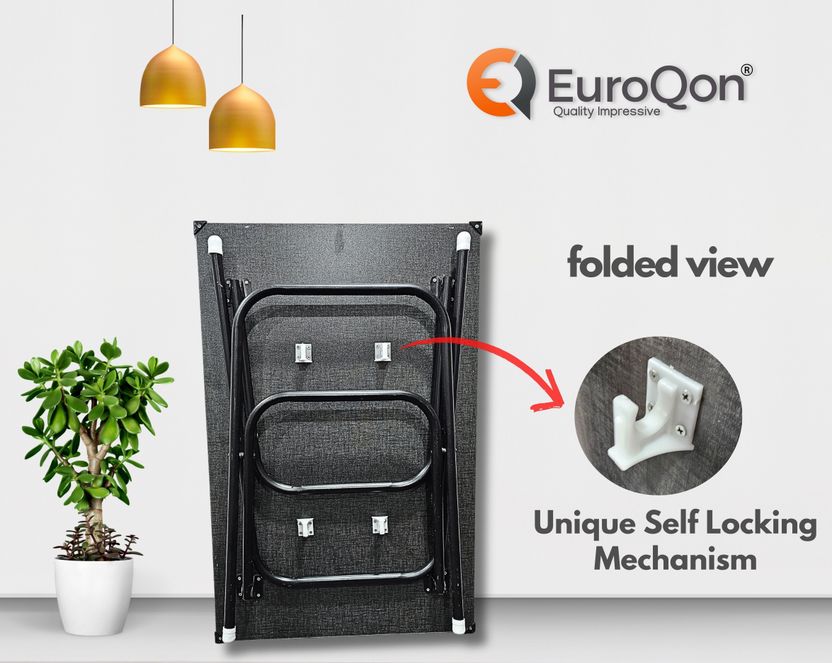 EuroQon Workstation Foldable इंजीनियर्ड वुड कंप्यूटर डेस्क - Image 3