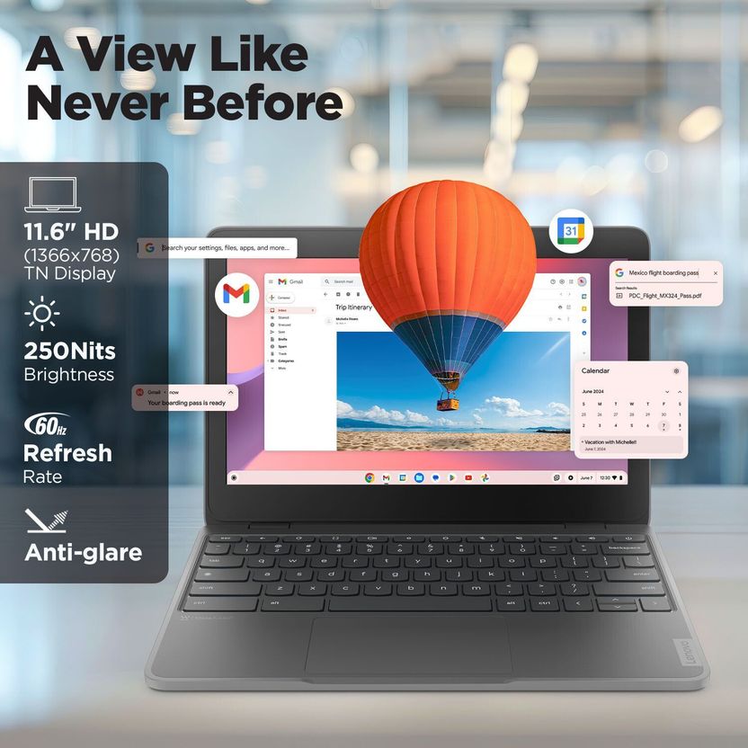 Lenovo 100e Chromebook Gen 4 MediaTek Kompanio 520 8GB/64GB - Image 9
