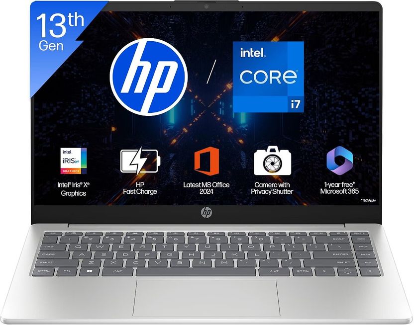 HP 14s Intel Core i7 13th Gen 1355U 14-ep0159TU Laptop - Image 1