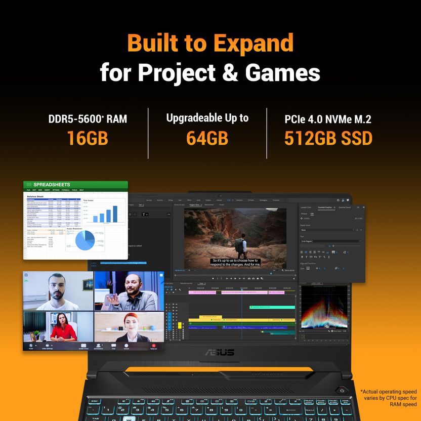 ASUS TUF Gaming A15 AMD Ryzen 7 170 16GB 512GB - Image 3