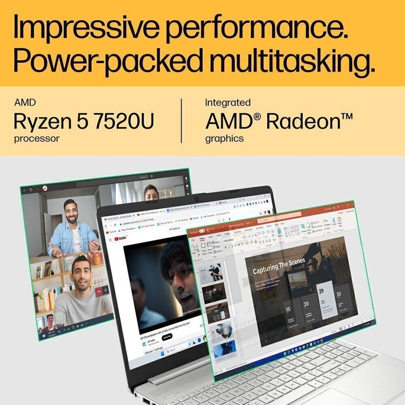 HP 15s AMD Ryzen 5 7520U 8GB/512GB SSD Laptop - Image 3