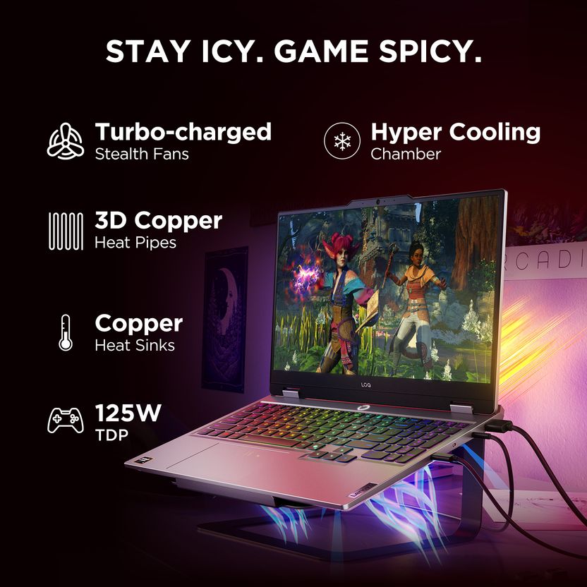 Lenovo LOQ 15AHP10 Ryzen 7 16GB 512GB SSD Gaming Laptop - Image 5