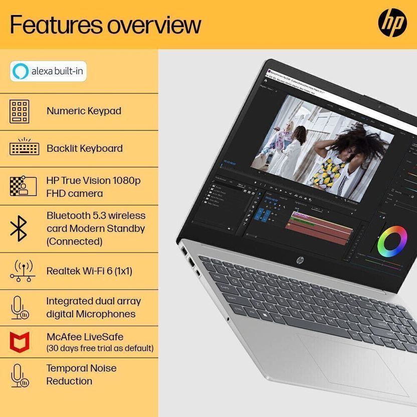 HP 15s AMD Ryzen 5 7520U 8GB/512GB SSD Laptop - Image 7