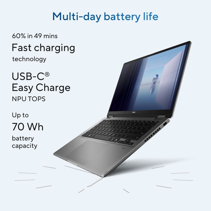ASUS Vivobook Flip Intel Core Ultra 7 256V - (16 GB/512 GB SSD/Wi...more - Image 10
