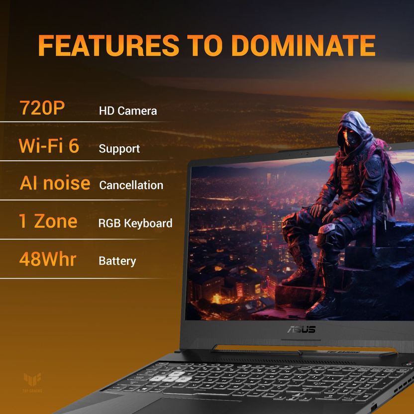 ASUS TUF Gaming A15 (2025) AMD Ryzen 7 7445HS - 16GB/512GB SSD - Image 2