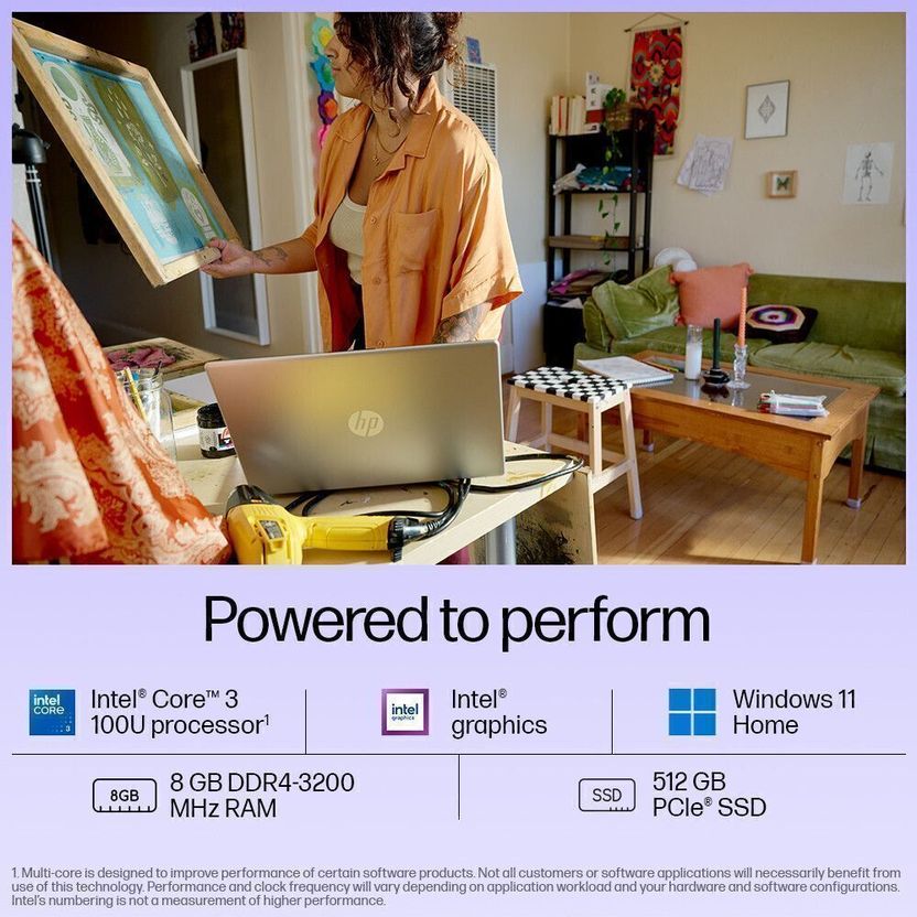 HP 14th Gen Intel Core i3 100U 8GB 512GB SSD - Image 5