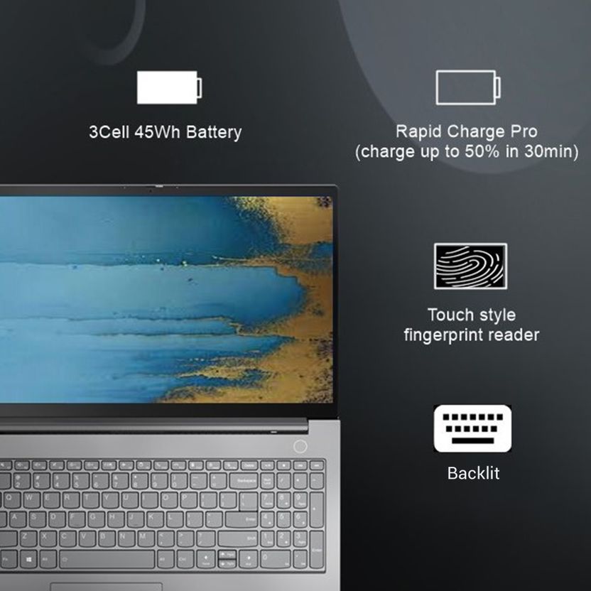 Lenovo ThinkBook 15 AMD Ryzen 7 7730U 8GB 512GB SSD - Image 5