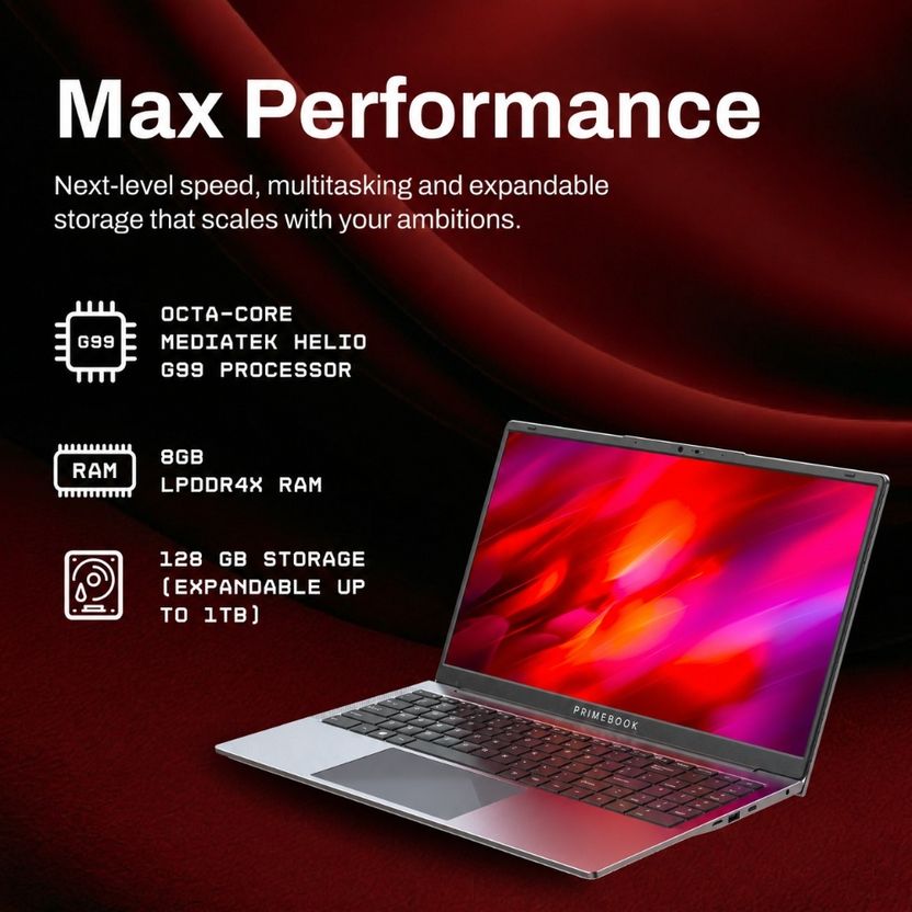 Primebook 2 Max (2026) MediaTek Helio G99 - Image 3